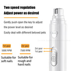 QuietGrip Low-Noise Pet Nail Grinder for Dogs & Cats