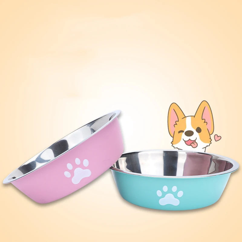 Non-Slip Stainless Steel Dog & Cat Bowl