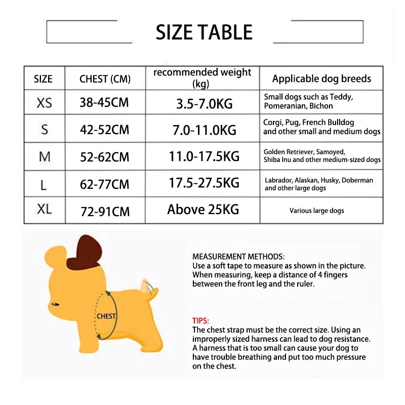 Quick Release Breathable Dog Harness