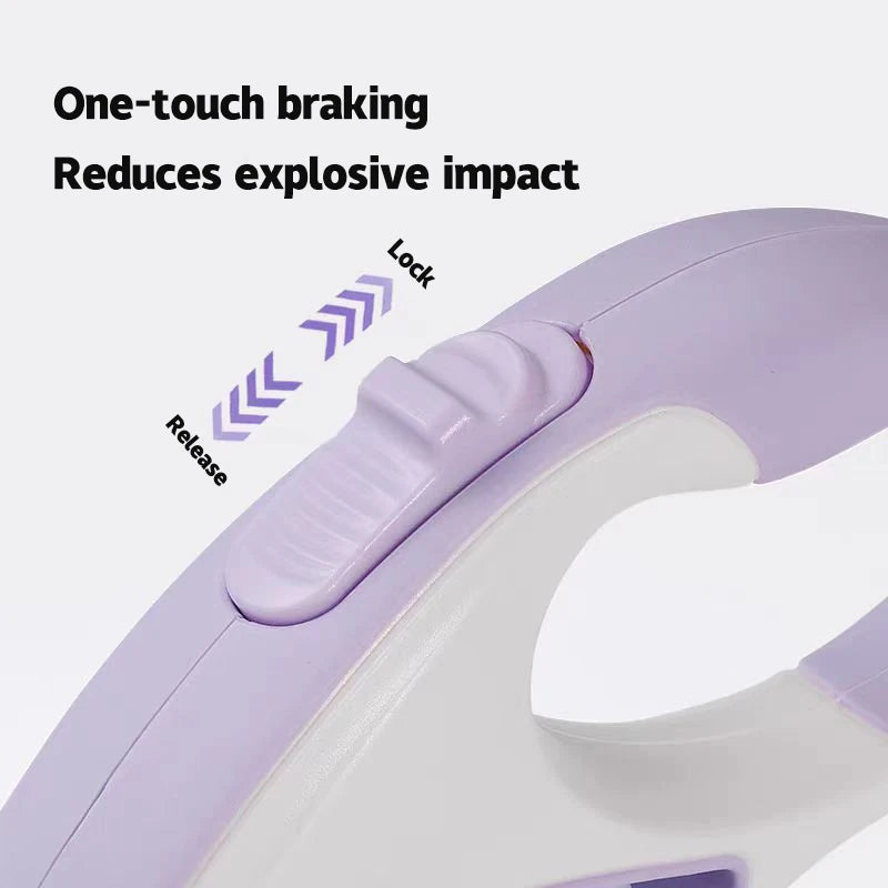 EasyWalk Retractable Dog Leash with Built-In Poop Bag Holder