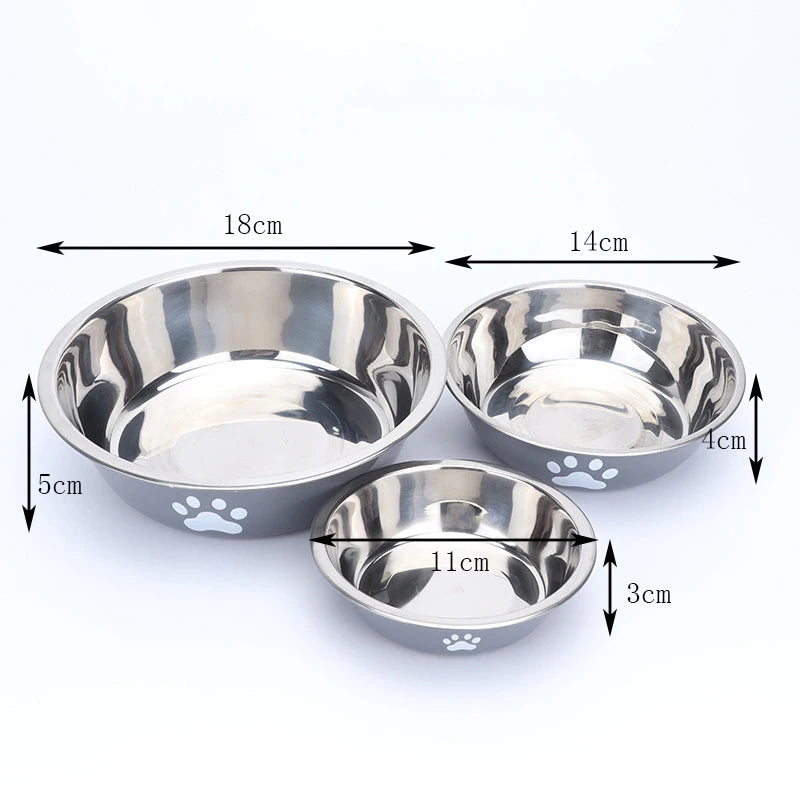 Non-Slip Stainless Steel Dog & Cat Bowl