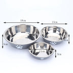 Non-Slip Stainless Steel Dog & Cat Bowl